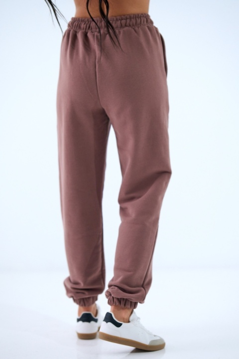 Spodnie dresowe Classics Natural Side brązowe NS2586