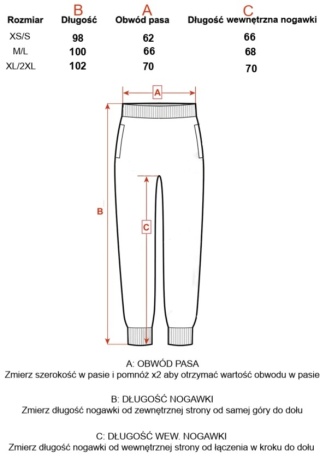 Spodnie dresowe wide leg z regulacją nogawki Czarne Natural Side NS26101